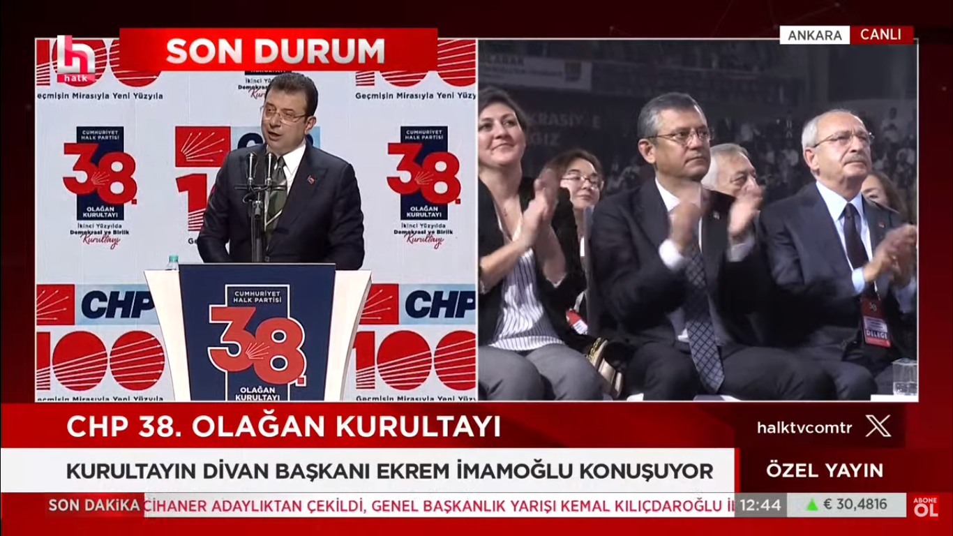 İmamoğlu CHP Kurultayı’nda konuşuyor, işte satır başları…