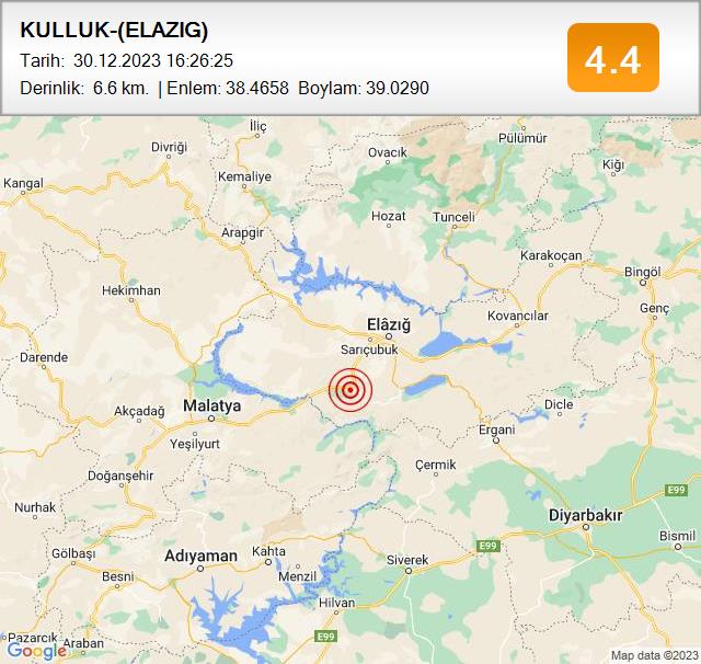 Elazığ'da deprem!