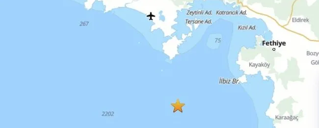 Muğla 4 şiddetinde deprem oldu