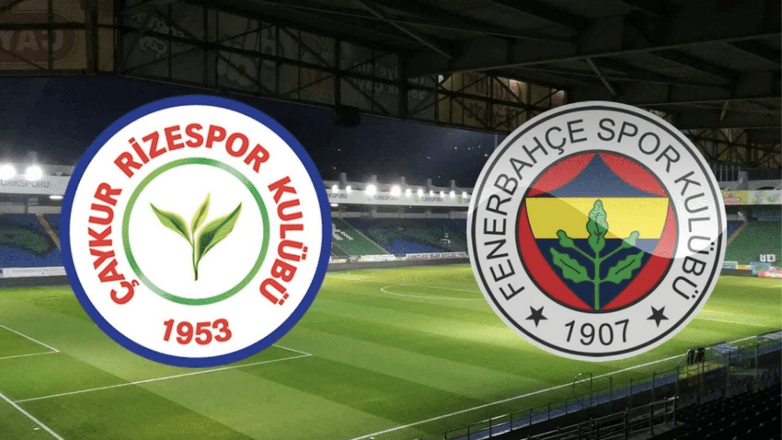 Yağmur altındaki Fenerbahçe-Rizespor maçında galip Fenerbahçe