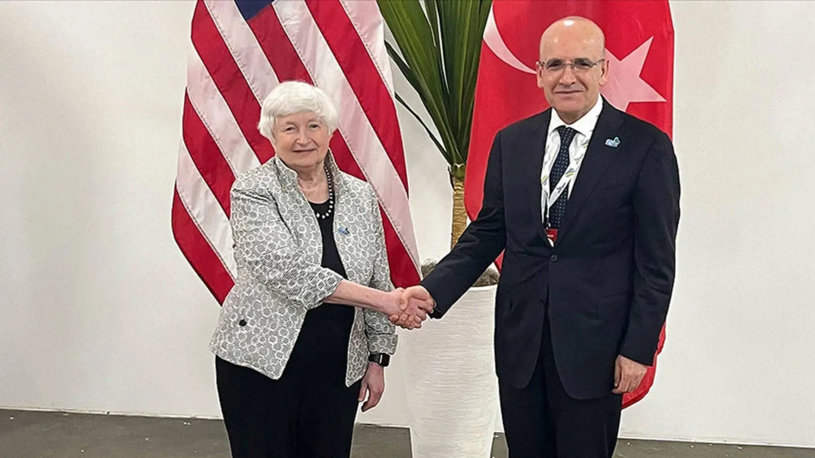 Mehmet Şimşek ve Fatih Karahan, ABD Hazine Bakanı Yellen ile görüştü