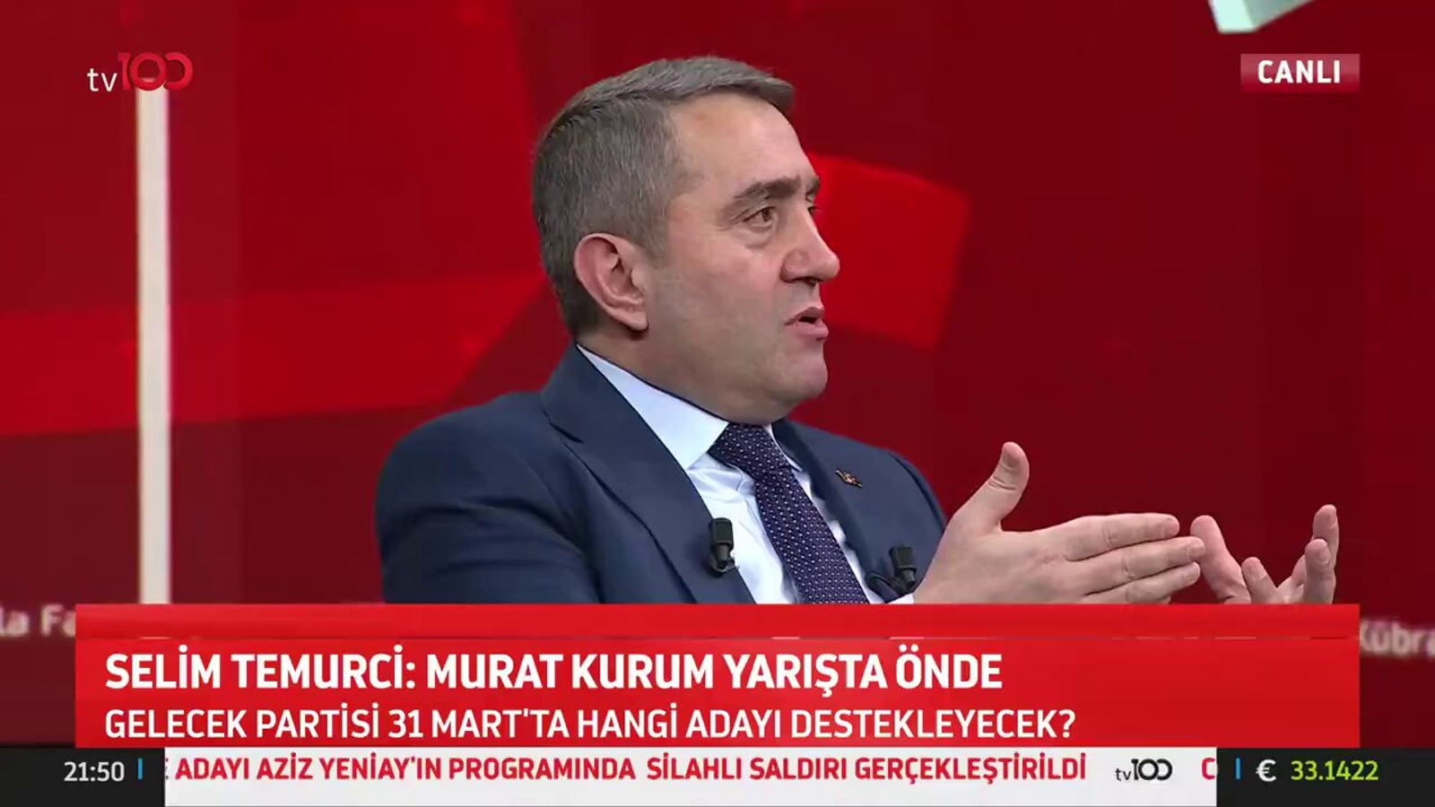 Gelecek Partisi’nden Selim Temurci: "Murat Kurum bir tık önde"