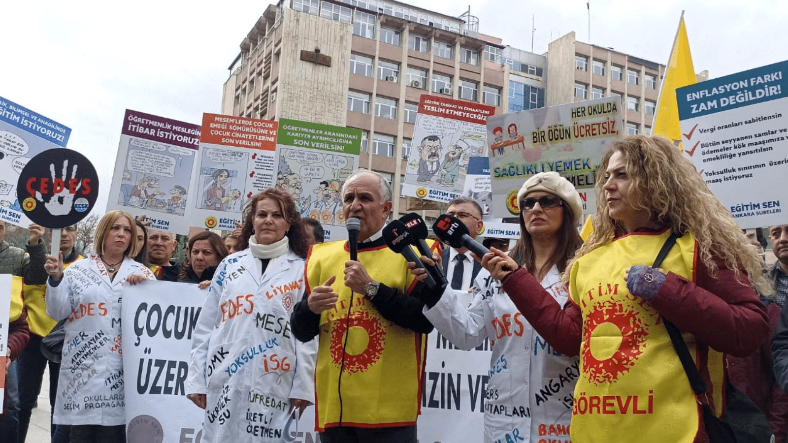 Eğitim Sen, MESEM ve ÇEDES uygulamalarını protesto etti