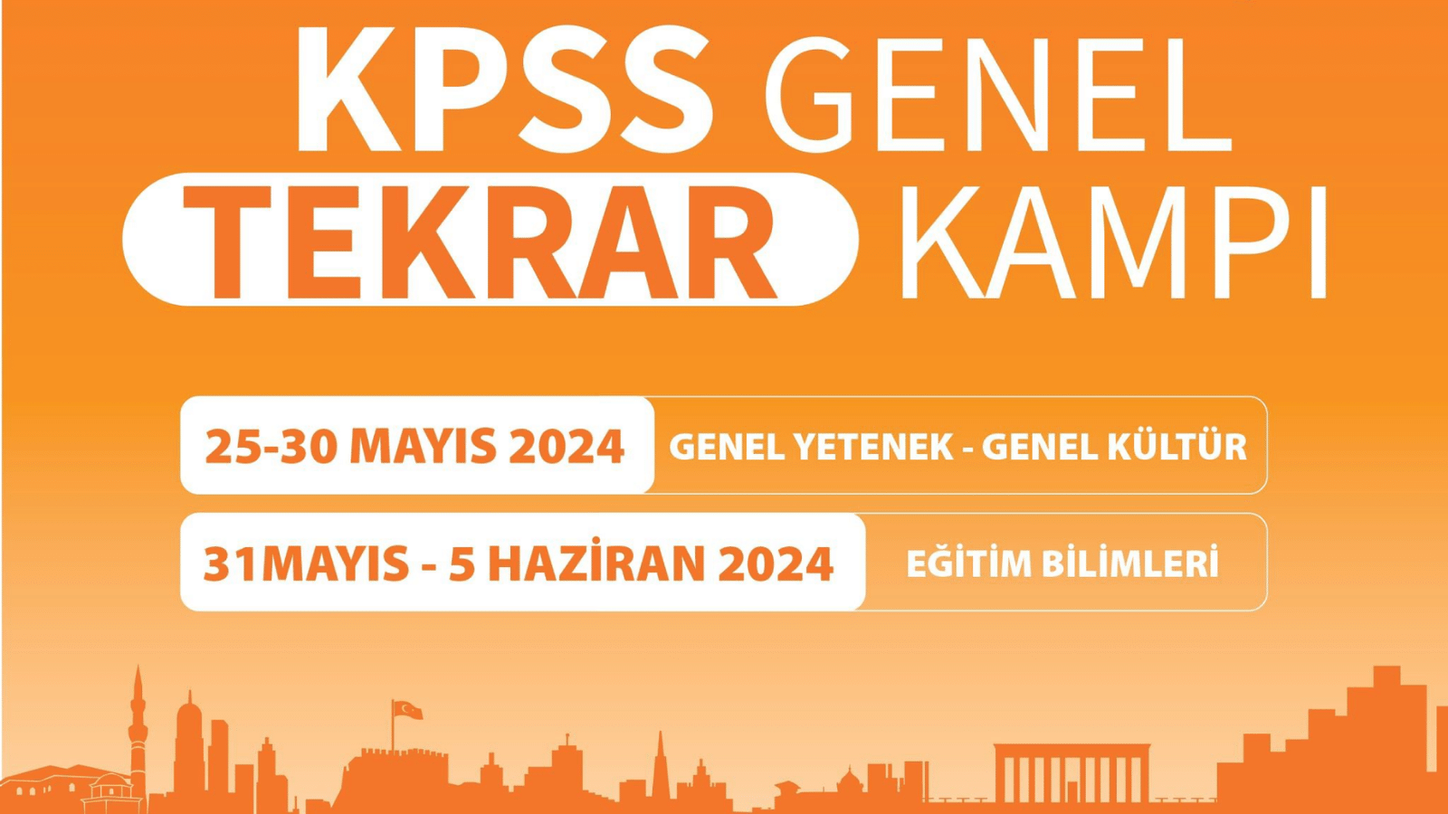 Ankara Büyükşehir Belediyesi'nden "KPSS Genel Tekrar" kampı