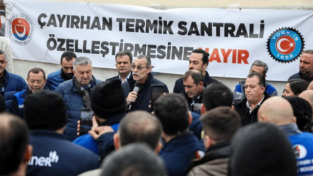 Çayırhan’daki madencilerin eylemine Erdal Beşikçioğlu’ndan destek