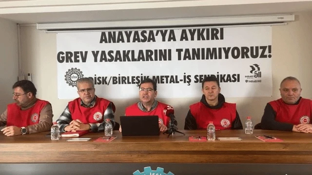 Birleşik Metal İş, grev yasağını tanımadığını ilan etti