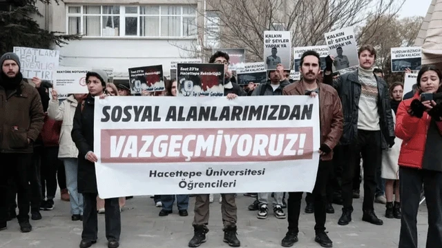 Hacettepe Üniversite'nde eylem yapan öğrencilere soruşturma