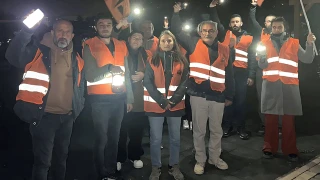 Hatay’da aydınlatma sorunu protesto edildi