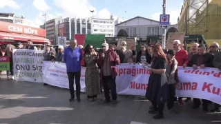 Kadıköy'de altın maden protestosu: Kaz Dağları'nda kesilen tüm Türkiye’nin nefesidir