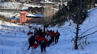 Erzurum Palandöken'de çığ düştü: 1 ölü 4 yaralı