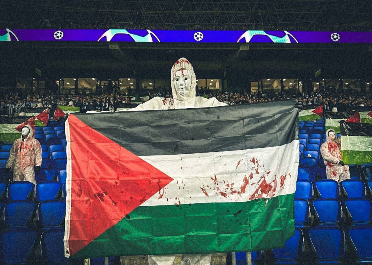 Real Sociedad’lıların Filistin gösterisinin kamera arkası…