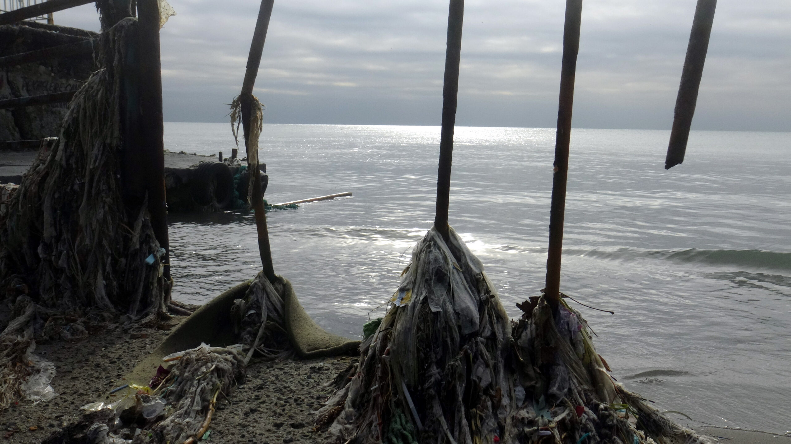 Dev dalgalar Avcılar sahilini bir çöplüğe dönüştürdü