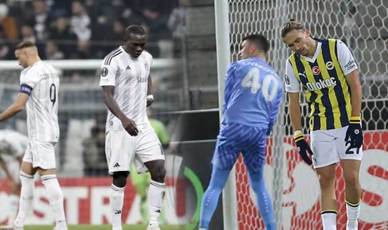 Avrupa’da hezimet: Beşiktaş 5, Fenerbahçe 6 yedi!