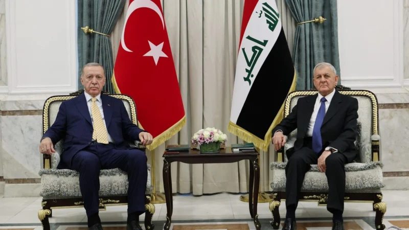 Cumhurbaşkanı Erdoğan, Irak Cumhurbaşkanı Reşid ile Bağdat’ta bir araya geldi